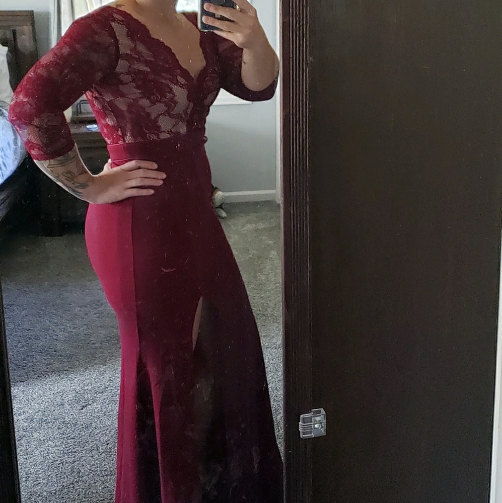 Full length formal gown
